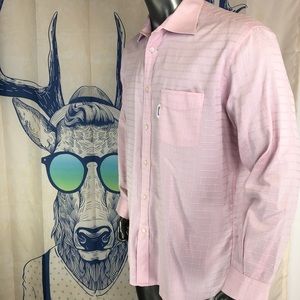 Faconnable Dress shirt Long Sleeves Pink Large